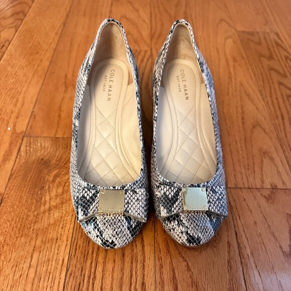 Cole Haan Grand OS Snakeskin Wedges - Size 6.5 - Picture 1 of 5